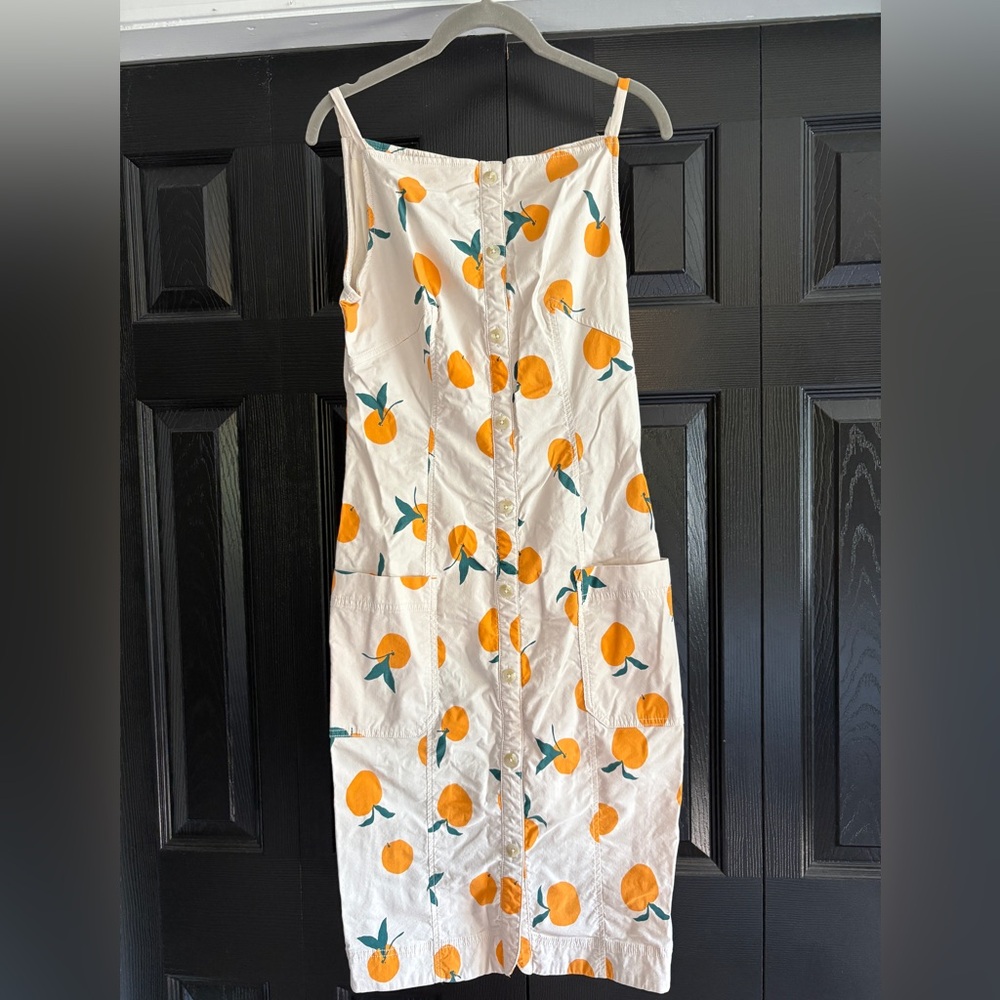Anthropologie Maeve The Dylan Mierzwinski Colette Midi Dress Orange Size small